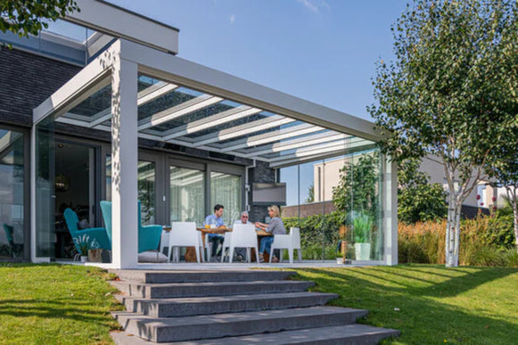 Cube veranda met glazendak