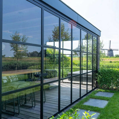 Glass sliding walls