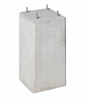 Betonpoer 22x22 en 45 cm hoog grijs M10