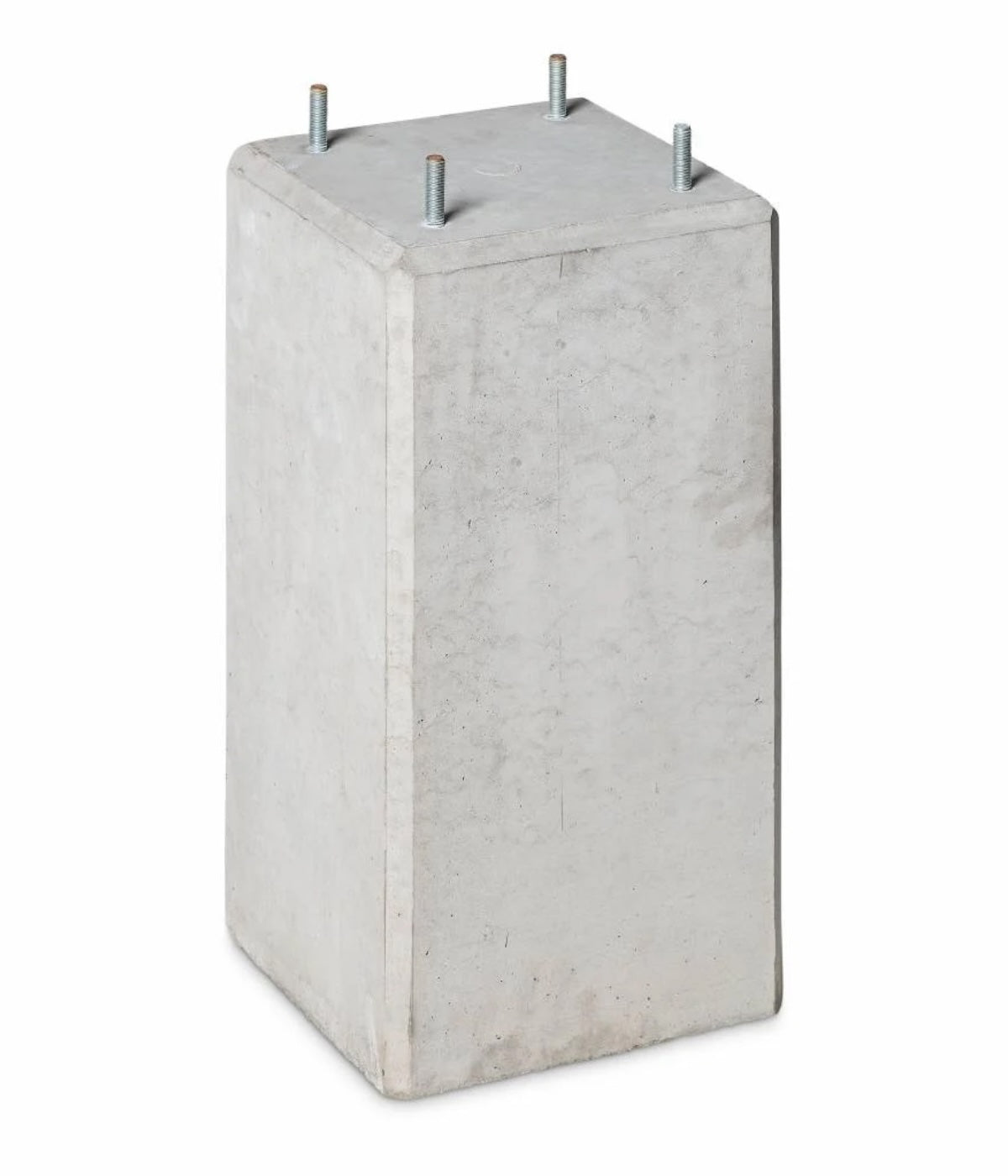 Betonpoer 22x22 en 45 cm hoog grijs M10
