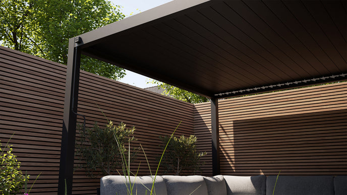 Astra pergola met lamellendak