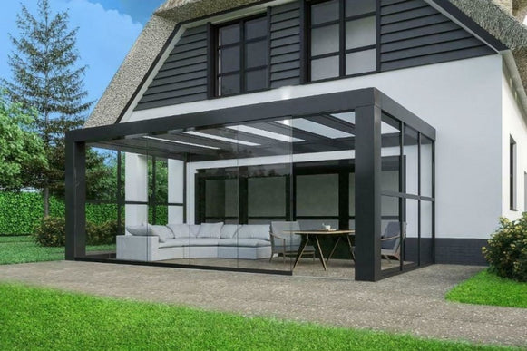 Cube veranda met glazendak