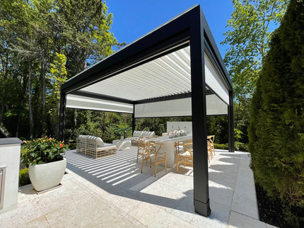 Nova pergola met lamellendak