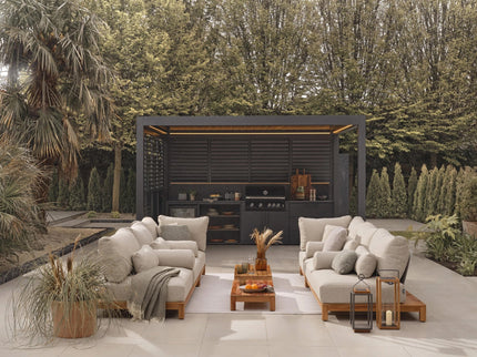 Monza pergola met lamellendak