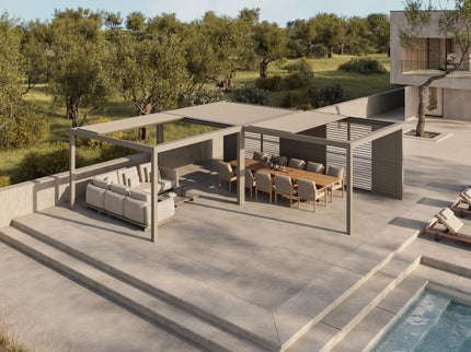 Monza pergola met lamellendak