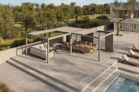 Monza pergola met lamellendak