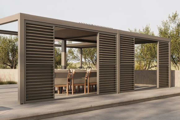 Monza pergola met lamellendak