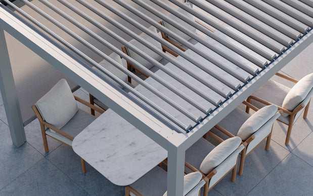Monza pergola met lamellendak
