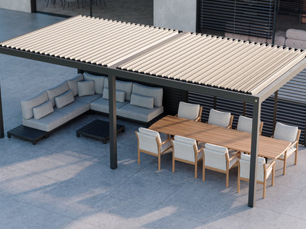 Monza pergola met lamellendak