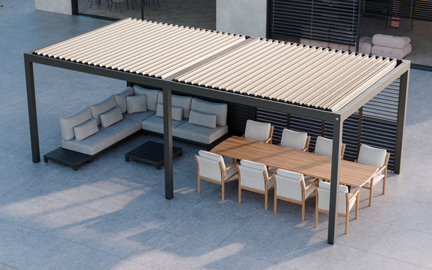Monza pergola met lamellendak
