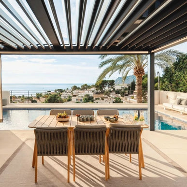 Monza pergola met lamellendak