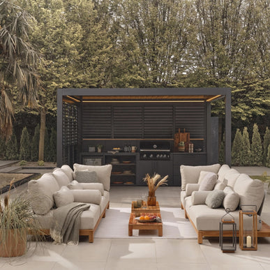 Monza pergola met lamellendak