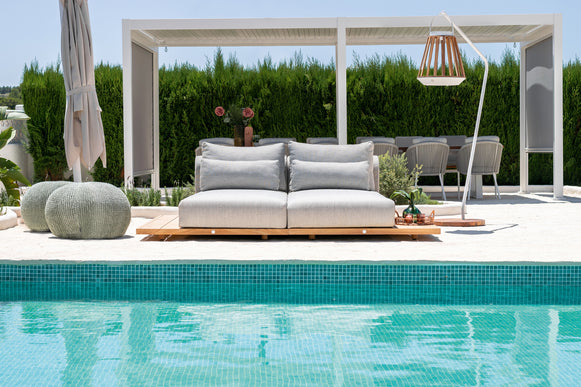 Luna pergola met lamellendak