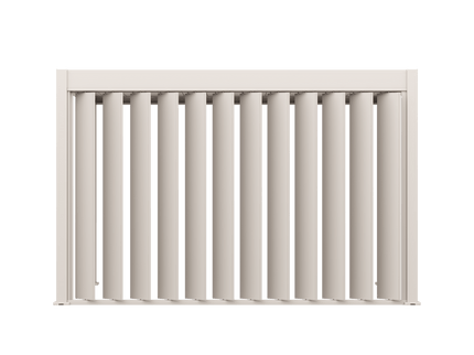 Verticale shutters kantelbaar