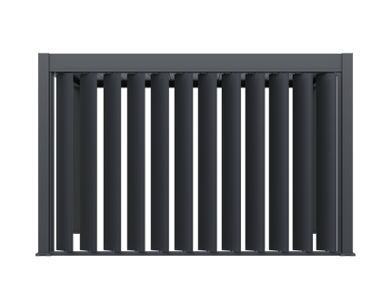 Verticale shutters kantelbaar