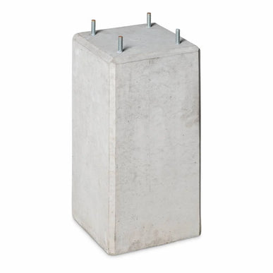 Betonpoer 22x22 en 45 cm hoog grijs M10