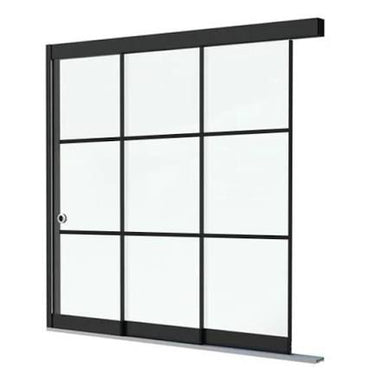 [NEW WEBSITE] Glazen schuifwanden - Steel look
