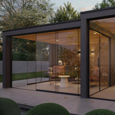 Glass sliding walls